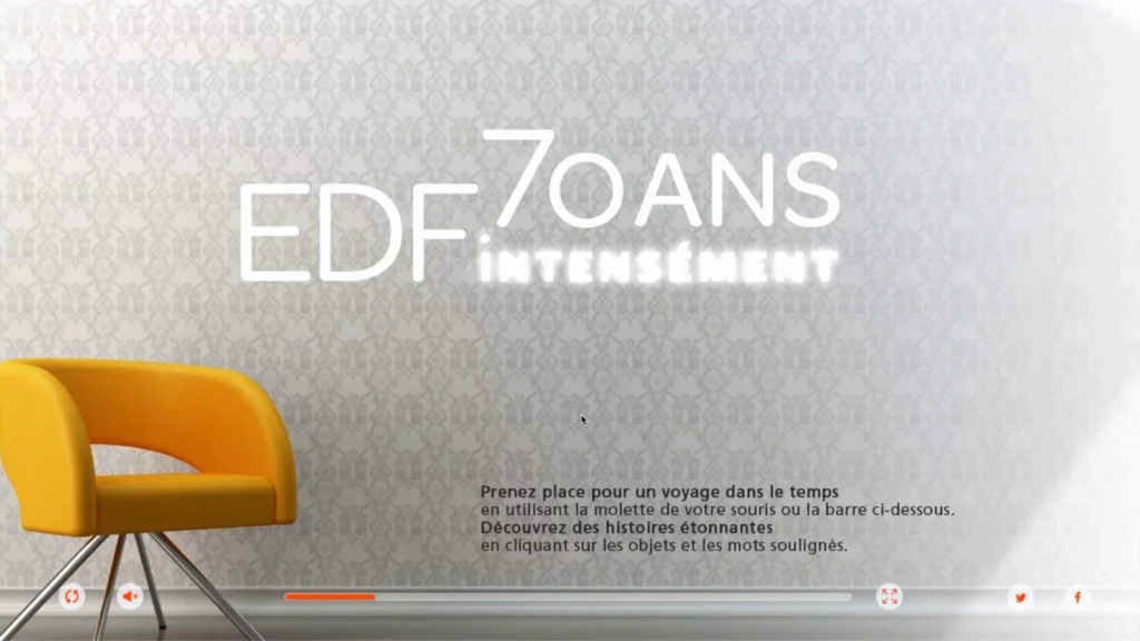 Capture de l’expérience événementielle interactive conçue pour les 70 ans d’EDF.